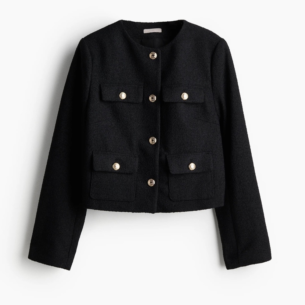 H&m Textured tweed jacket